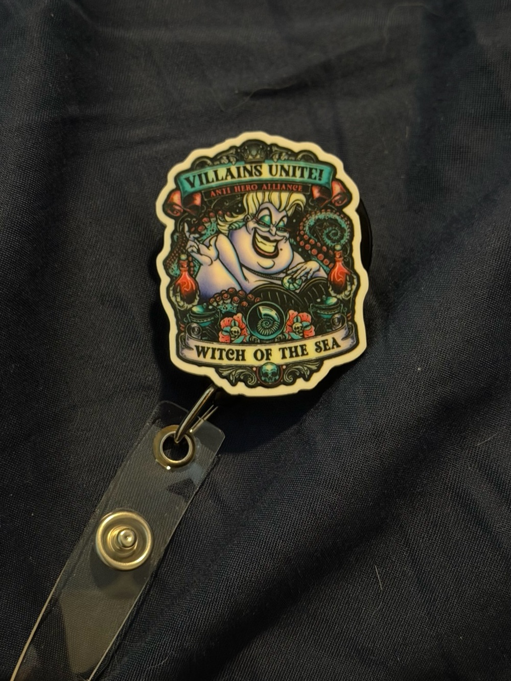 Witch of the Sea Retractable Badge Reel — Multicolor